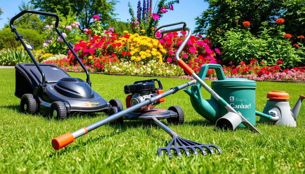 lawn maintenance equipment