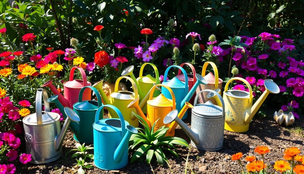 watering cans